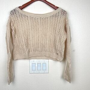 Y2K 90s Vintage Abercrombie & Fitch Womens Sweater Sz S Cropped Grunge Coastal